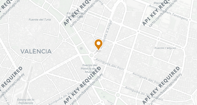 Map showing Gran Azul