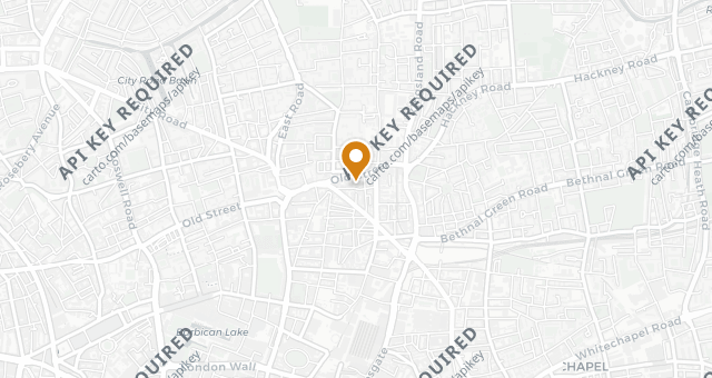 Map showing Blacklock Shoreditch