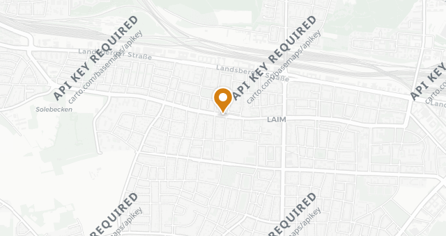 Map showing Trattoria Lindengarten