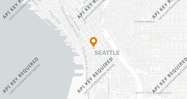 Map showing Metropolitan Grill