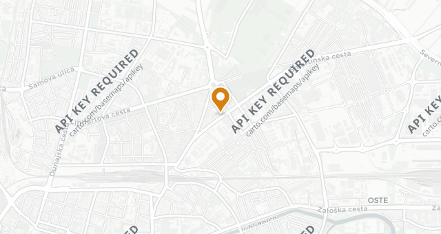 Map showing Restavracija CUBO