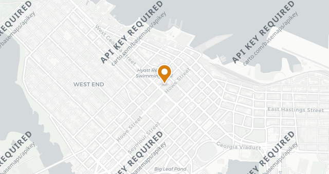 Map showing Hawksworth Restaurant