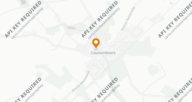 Map showing Auberge Le Centre Poitou