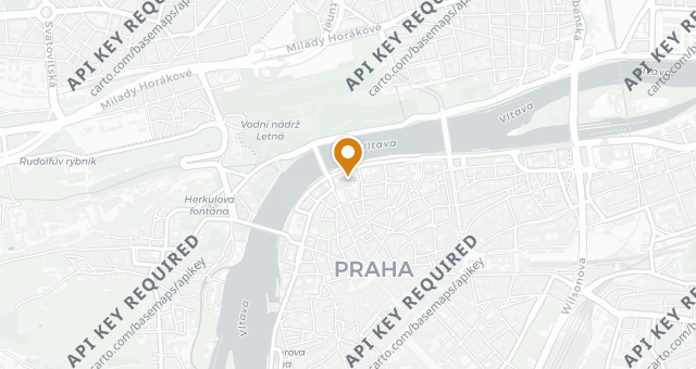 Map showing Zlatá Praha