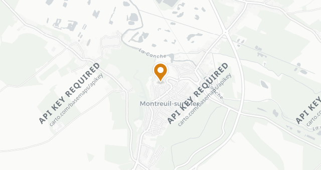 Map showing Le Bistrot du Château