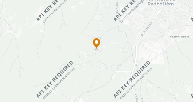 Map showing Lesní hotel Rekovice