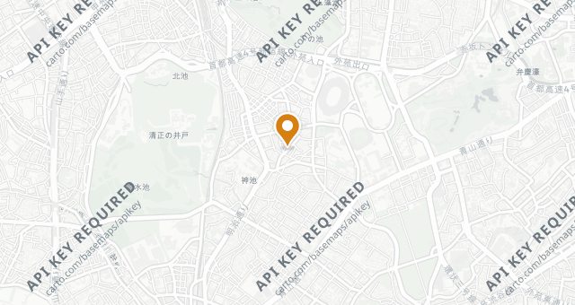 Map showing Jingumae Higuchi