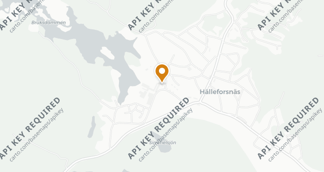 Map showing Hälleforsnäs Bruksrestaurang