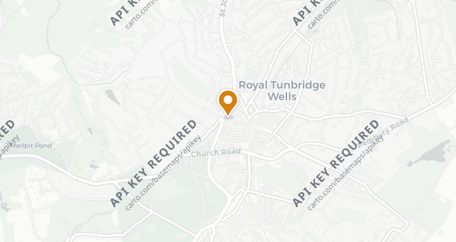 Map showing Thackeray's