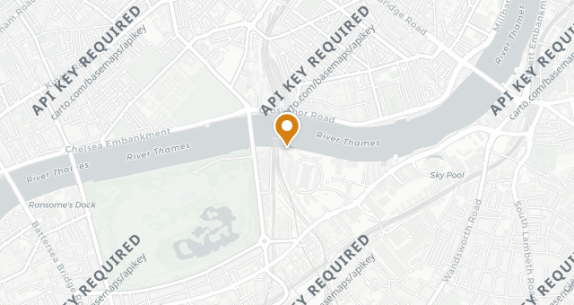 Map showing Wright Brothers Battersea Power Station