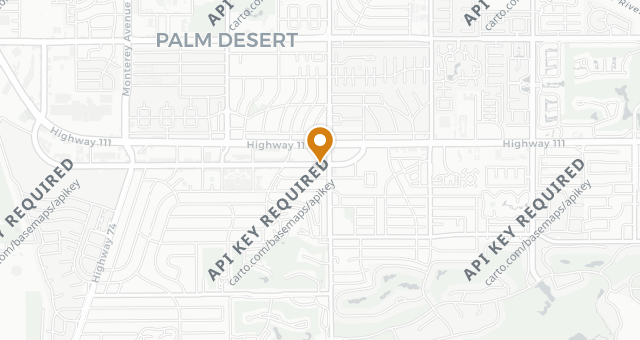 Map showing Mitch's on El Paseo Prime Seafood