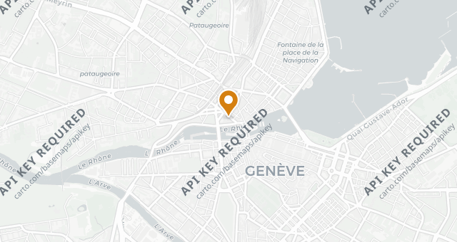 Map showing Mandarin Oriental Geneva