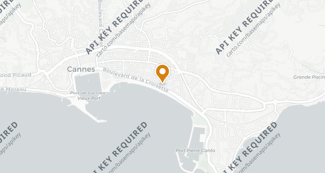 Map showing Riviera