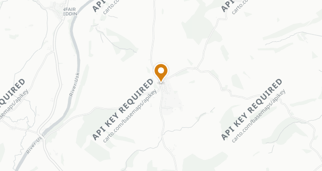 Map showing Black Bear Inn