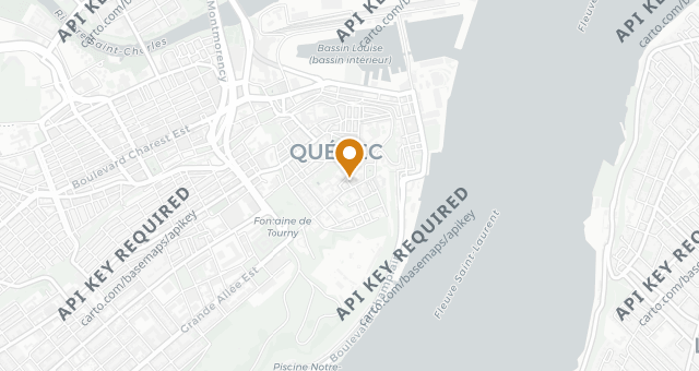 Map showing Restaurant Le Clan