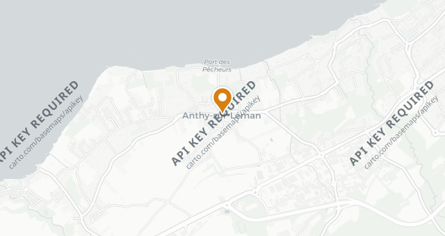 Map showing L'Auberge d'Anthy