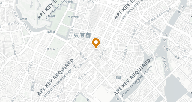 Map showing Ginza Shinohara